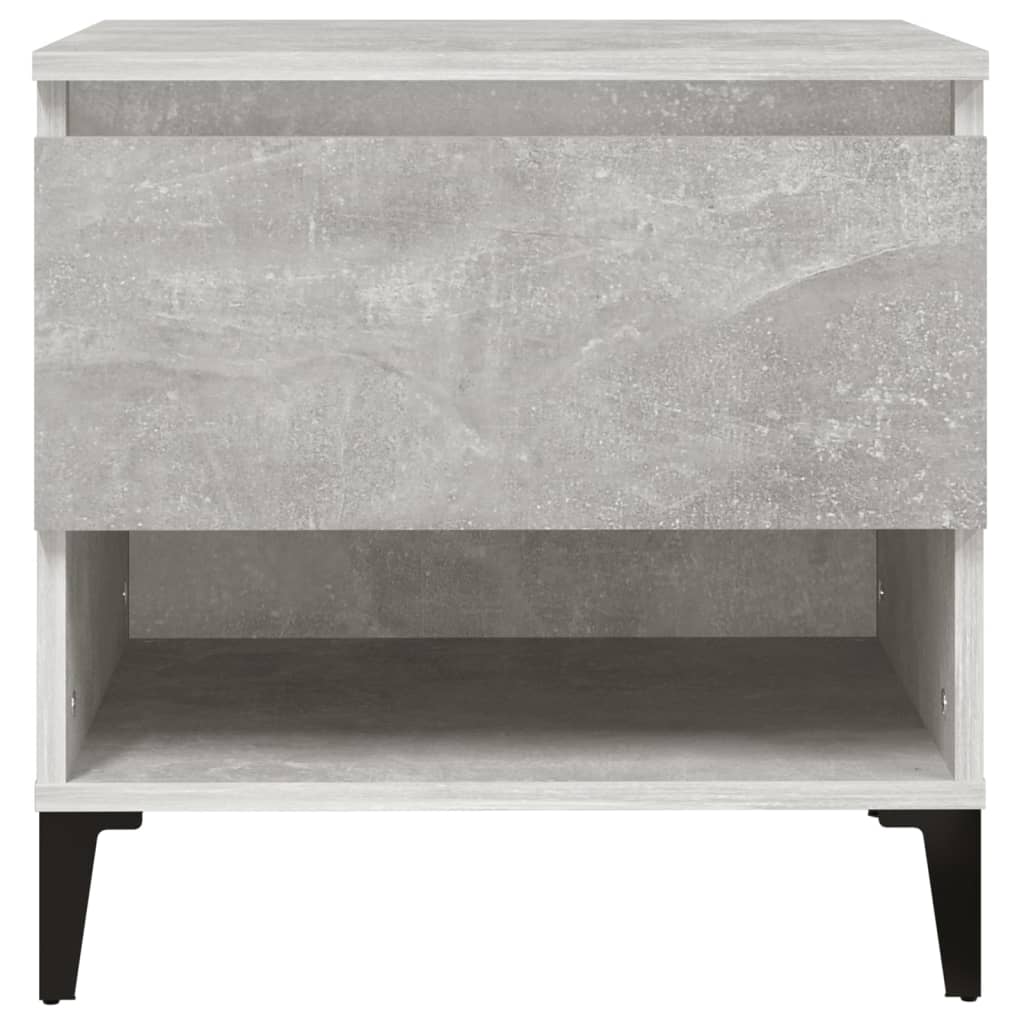 Tables d'appoint 2 pcs Gris béton 50x46x50 cm Bois d'ingénierie - XIOS