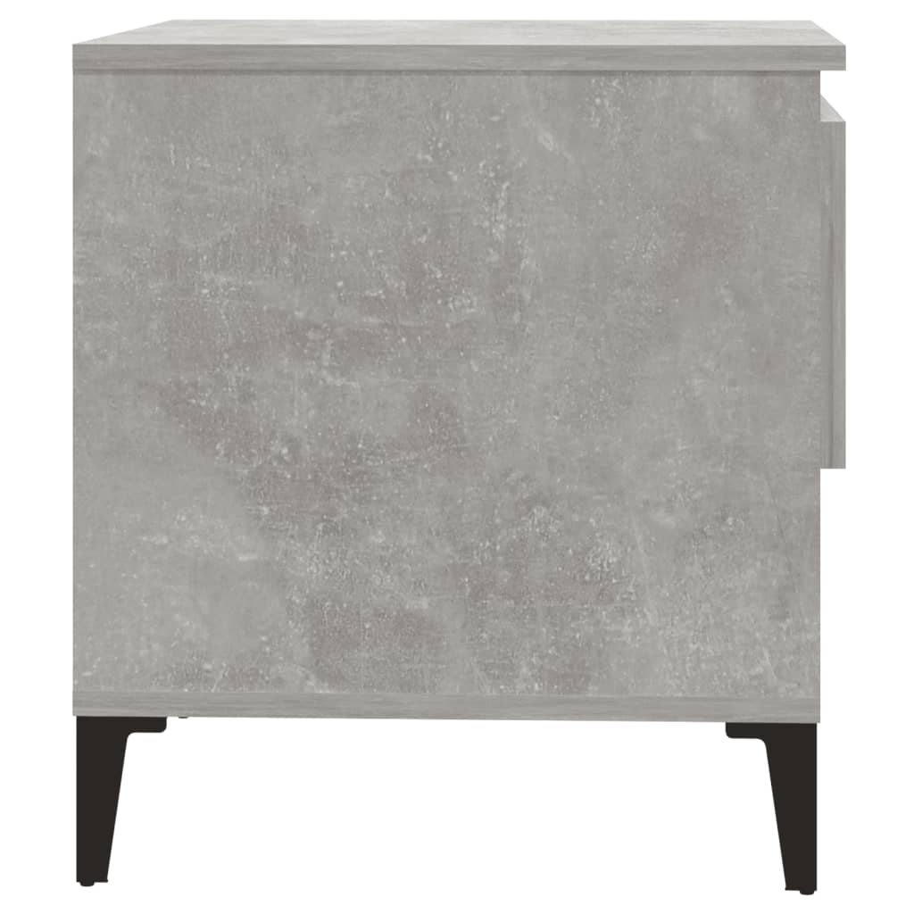 Tables d'appoint 2 pcs Gris béton 50x46x50 cm Bois d'ingénierie - XIOS