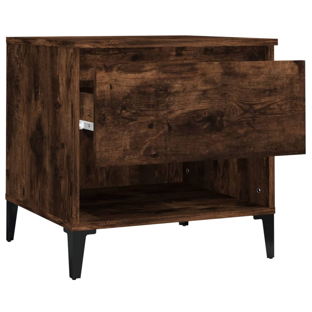 Table d'appoint Chêne fumé 50x46x50 cm Bois d'ingénierie - XIOS