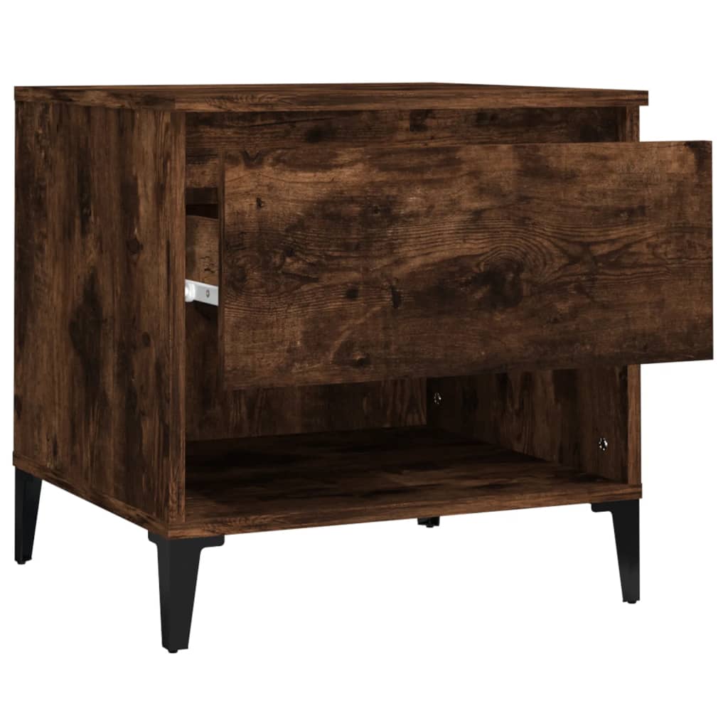 Tables d'appoint 2 pcs Chêne fumé 50x46x50 cm Bois ingénierie - XIOS