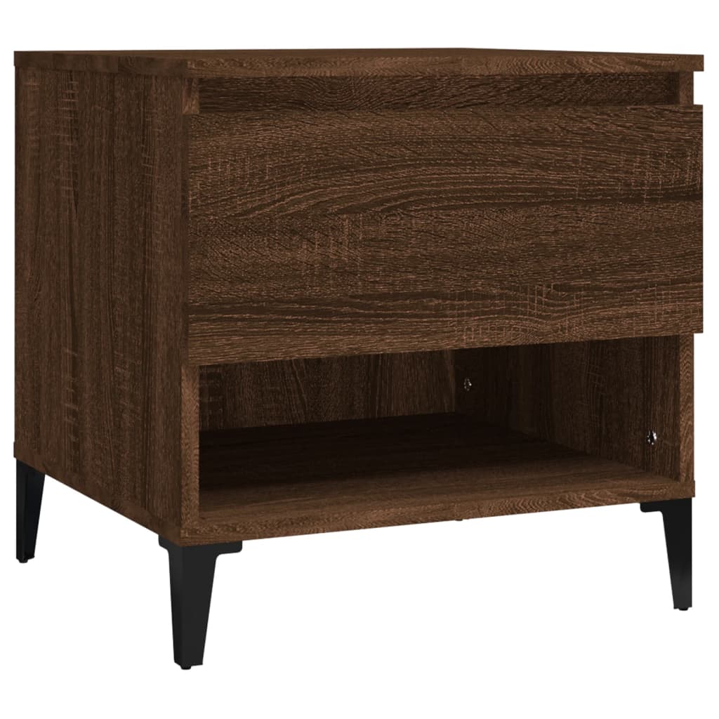 Table d'appoint Chêne marron 50x46x50 cm Bois d'ingénierie - XIOS
