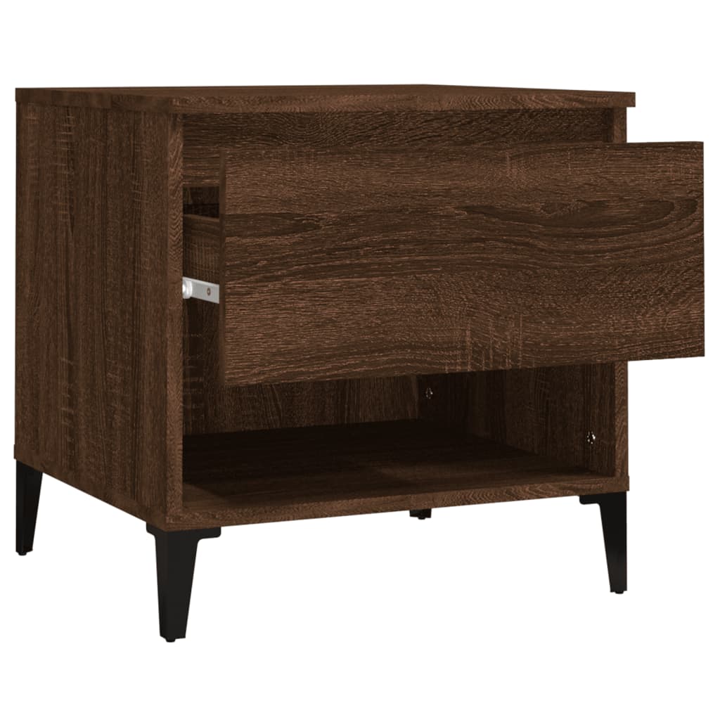 Table d'appoint Chêne marron 50x46x50 cm Bois d'ingénierie - XIOS