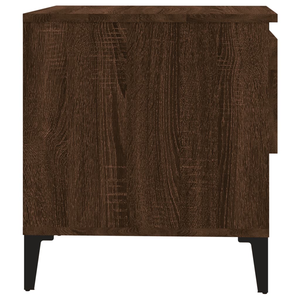 Table d'appoint Chêne marron 50x46x50 cm Bois d'ingénierie - XIOS