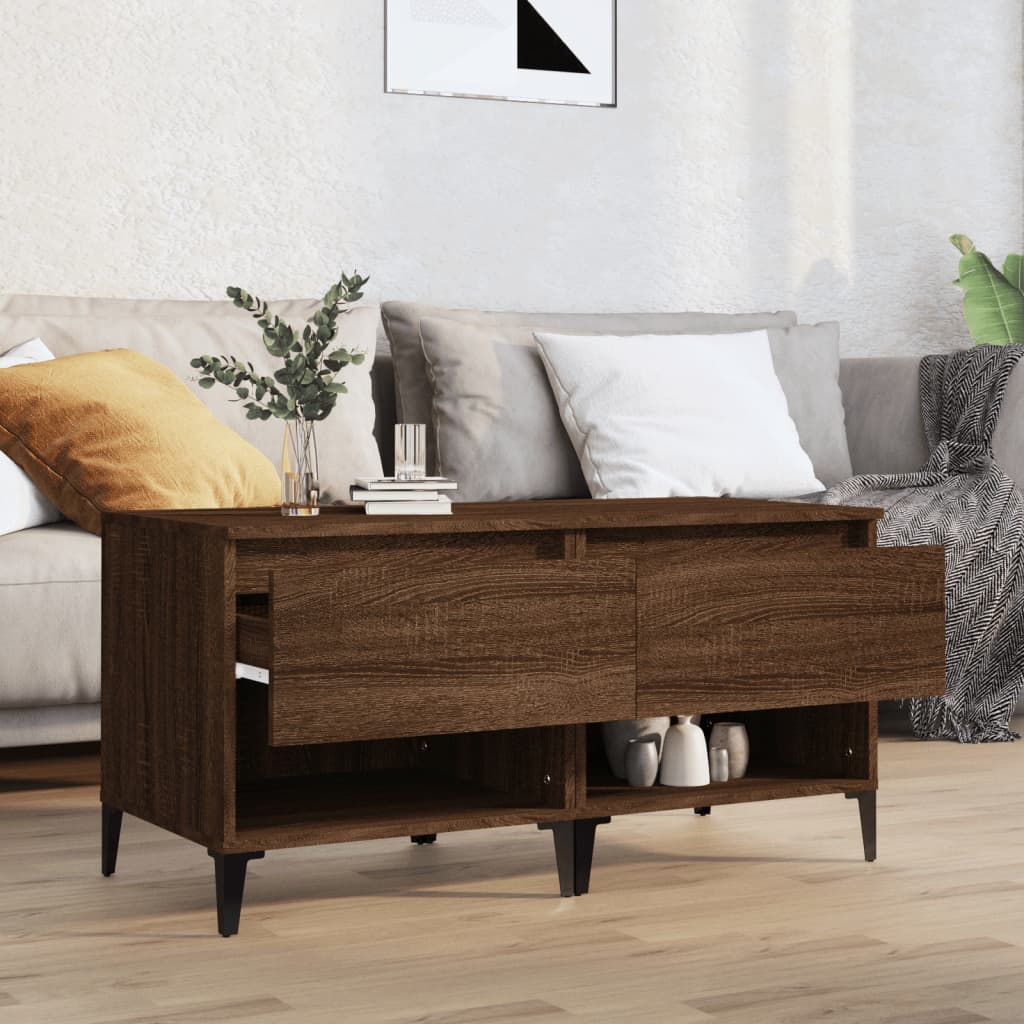 Tables d'appoint 2 pcs Chêne marron 50x46x50 cm Bois ingénierie - XIOS