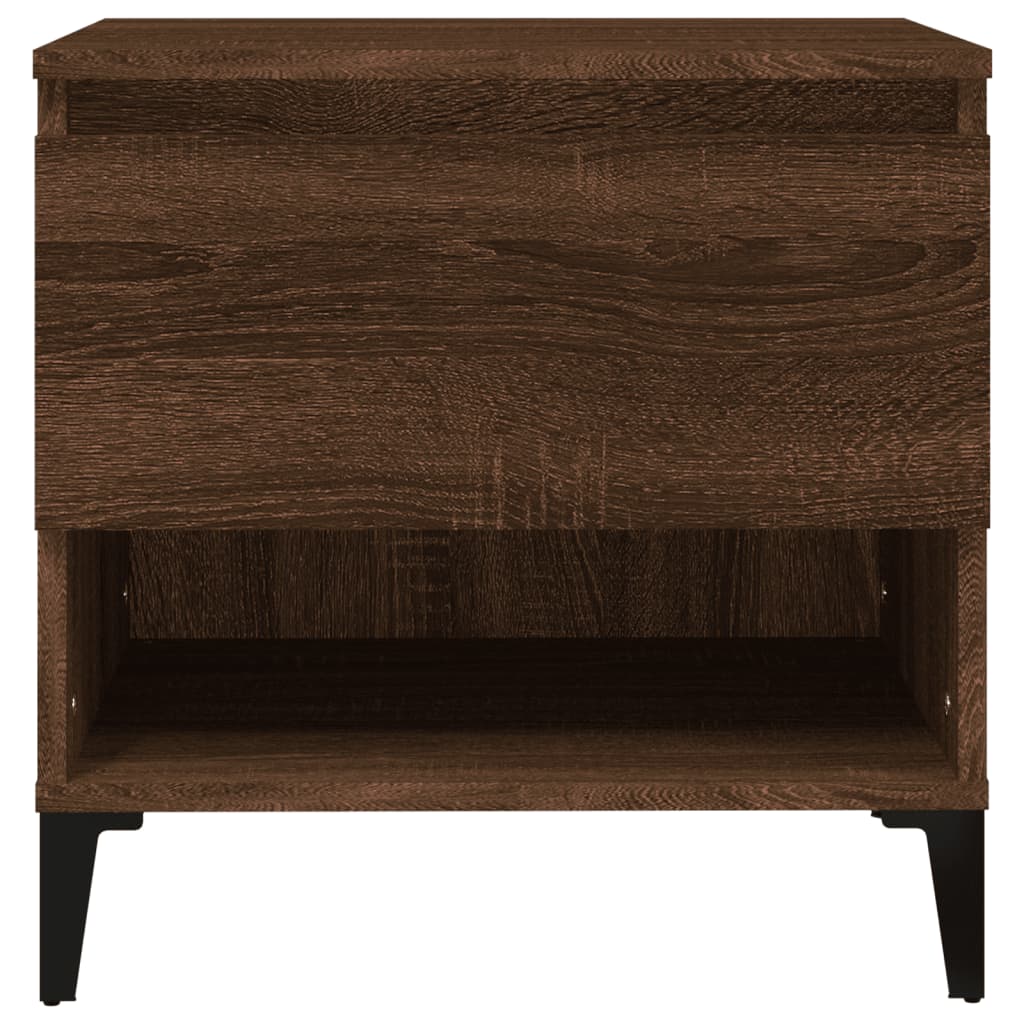 Tables d'appoint 2 pcs Chêne marron 50x46x50 cm Bois ingénierie - XIOS