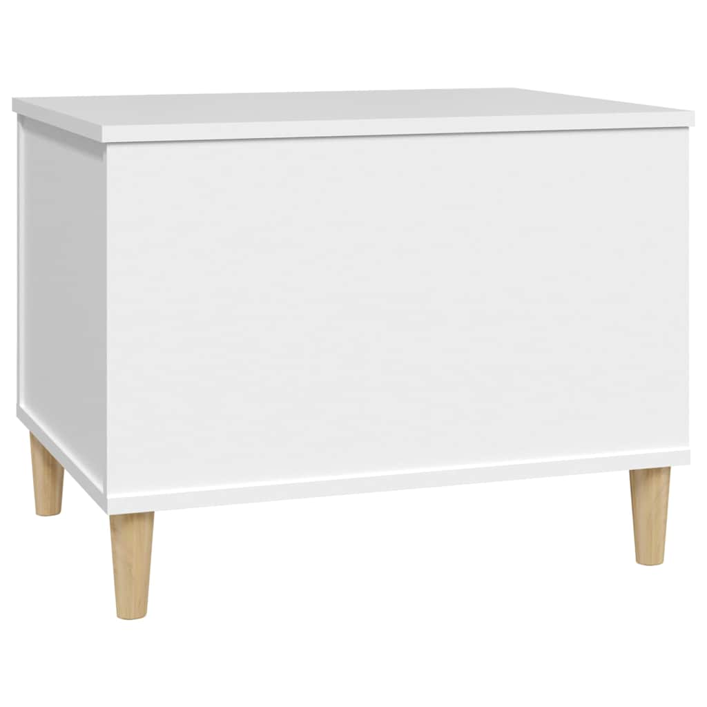 Table basse Blanc 60x44,5x45 cm Bois d'ingénierie - XIOS
