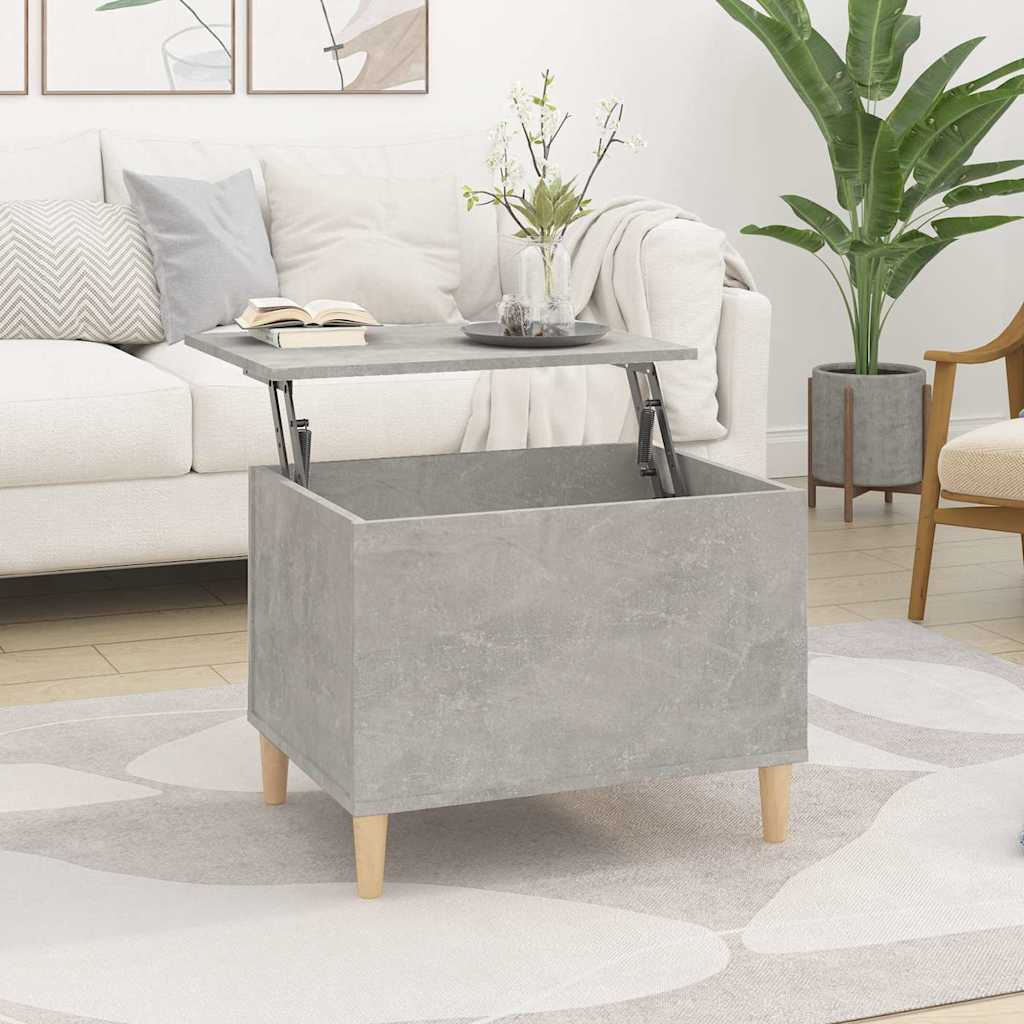Table basse Gris béton 60x44,5x45 cm Bois d'ingénierie - XIOS
