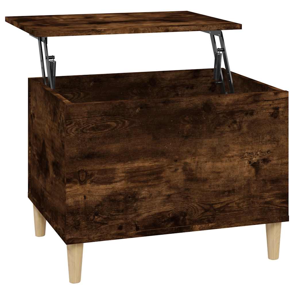 Table basse Chêne fumé 60x44,5x45 cm Bois d'ingénierie - XIOS