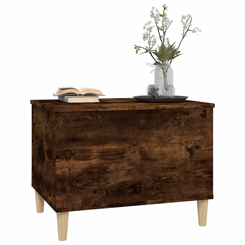Table basse Chêne fumé 60x44,5x45 cm Bois d'ingénierie - XIOS