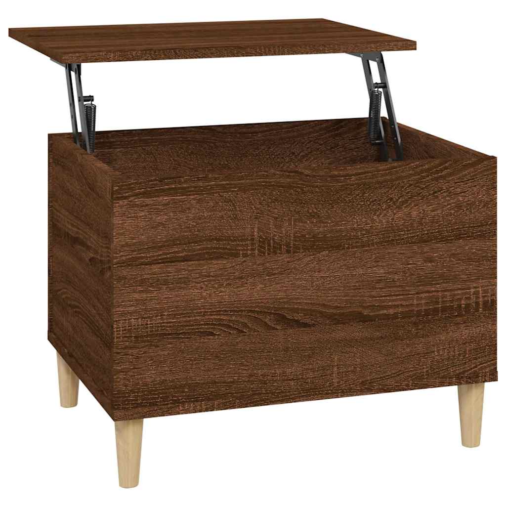 Table basse Chêne marron 60x44,5x45 cm Bois d'ingénierie - XIOS