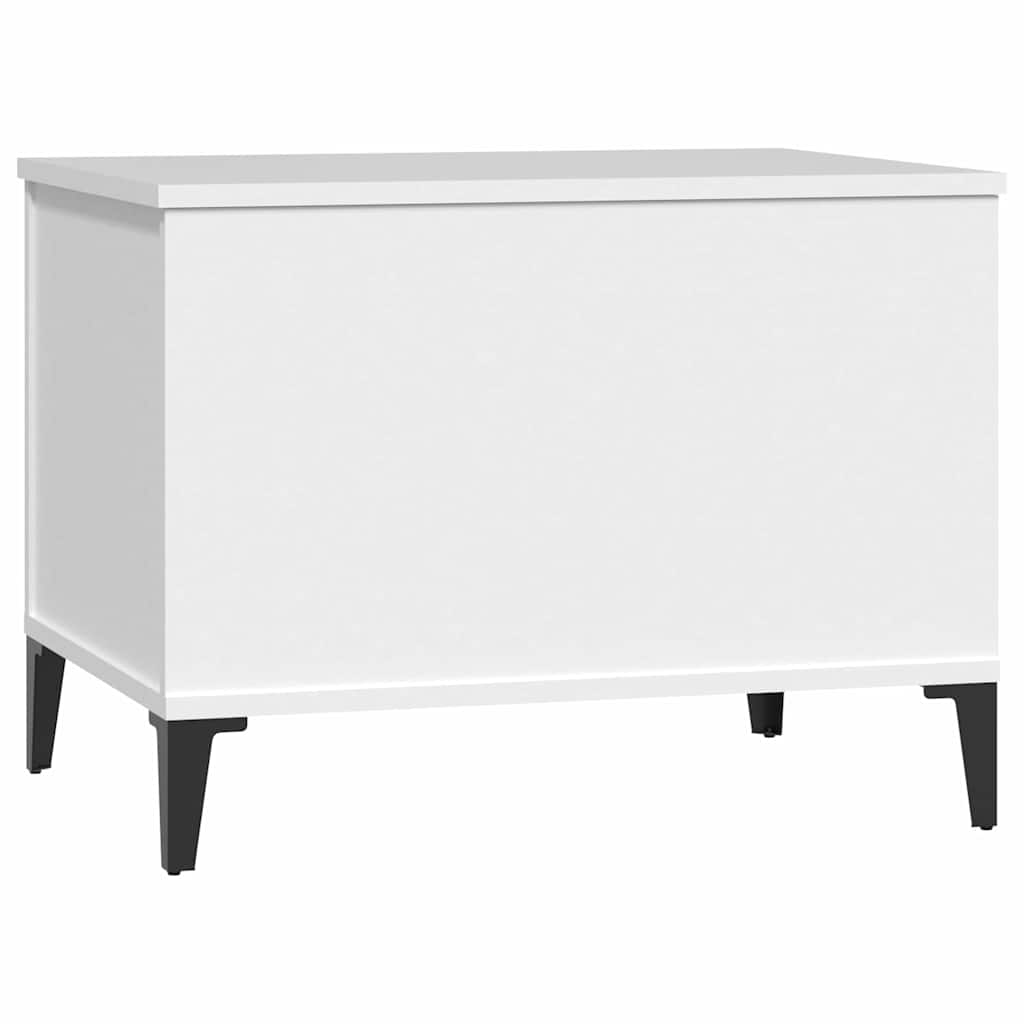 Table basse Blanc 60x44,5x45 cm Bois d'ingénierie - XIOS