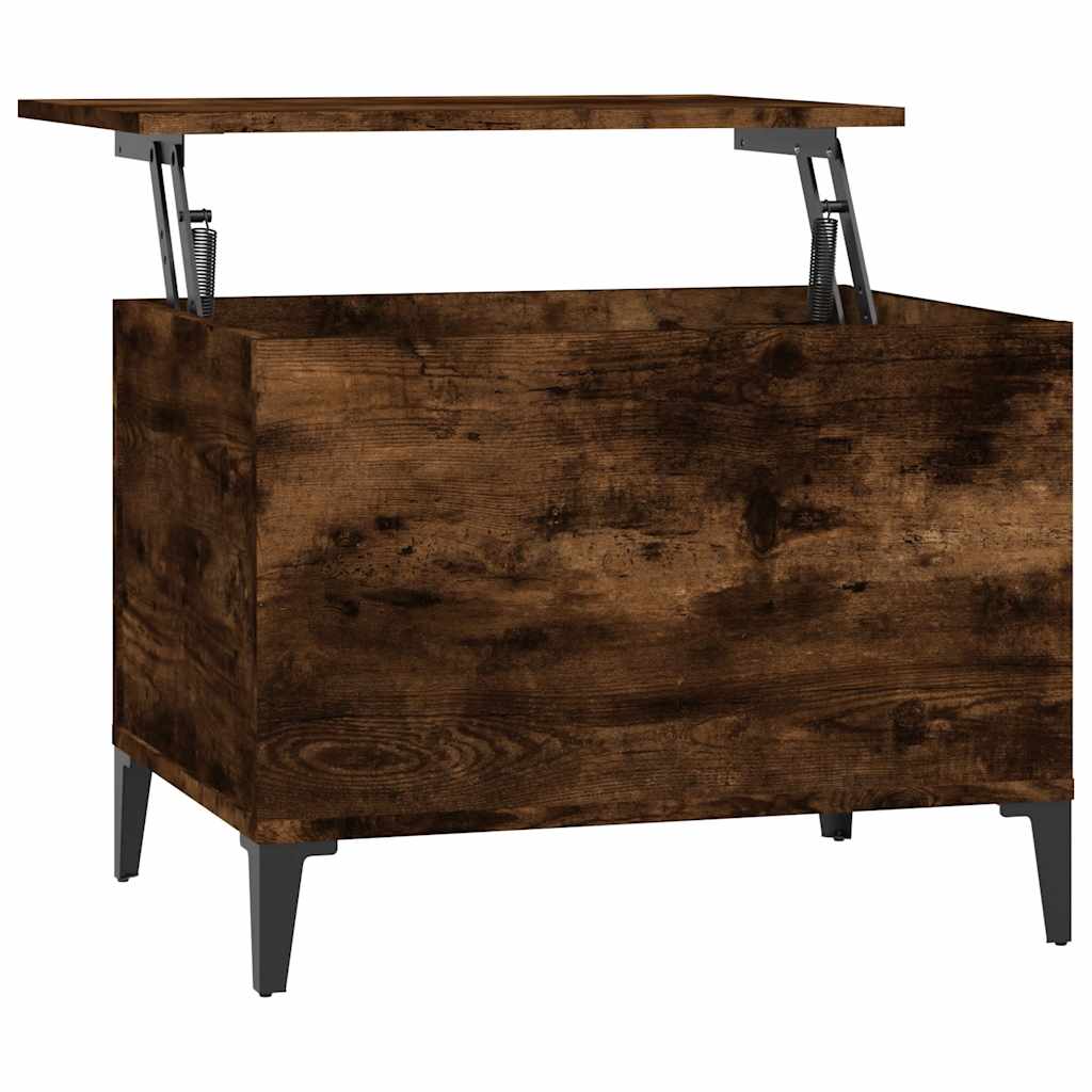 Table basse Chêne fumé 60x44,5x45 cm Bois d'ingénierie - XIOS