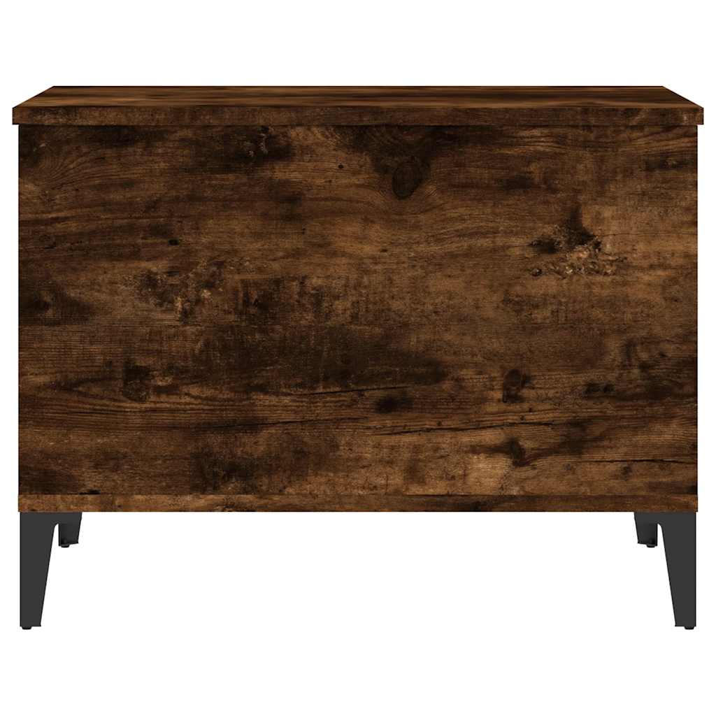 Table basse Chêne fumé 60x44,5x45 cm Bois d'ingénierie - XIOS