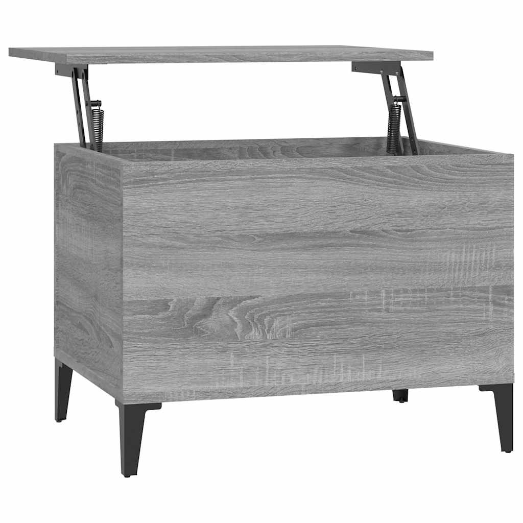 Table basse Sonoma gris 60x44,5x45 cm Bois d'ingénierie - XIOS
