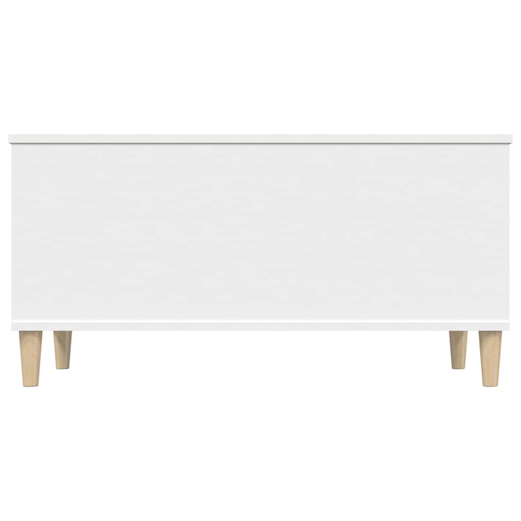 Table basse Blanc 90x44,5x45 cm Bois d'ingénierie - XIOS