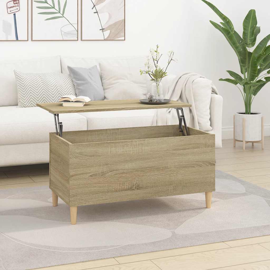 Table basse Chêne sonoma 90x44,5x45 cm Bois d'ingénierie - XIOS