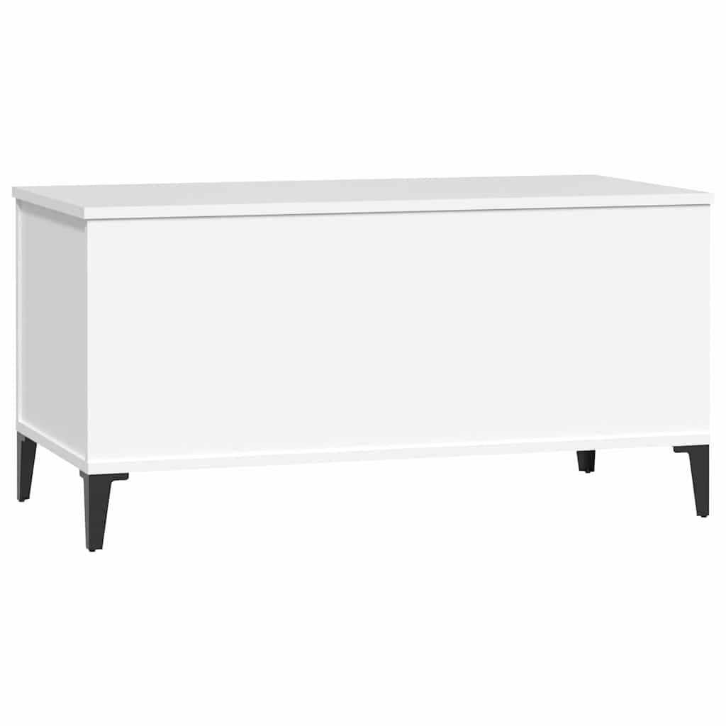 Table basse Blanc 90x44,5x45 cm Bois d'ingénierie - XIOS