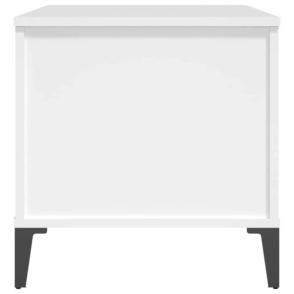 Table basse Blanc 90x44,5x45 cm Bois d'ingénierie - XIOS