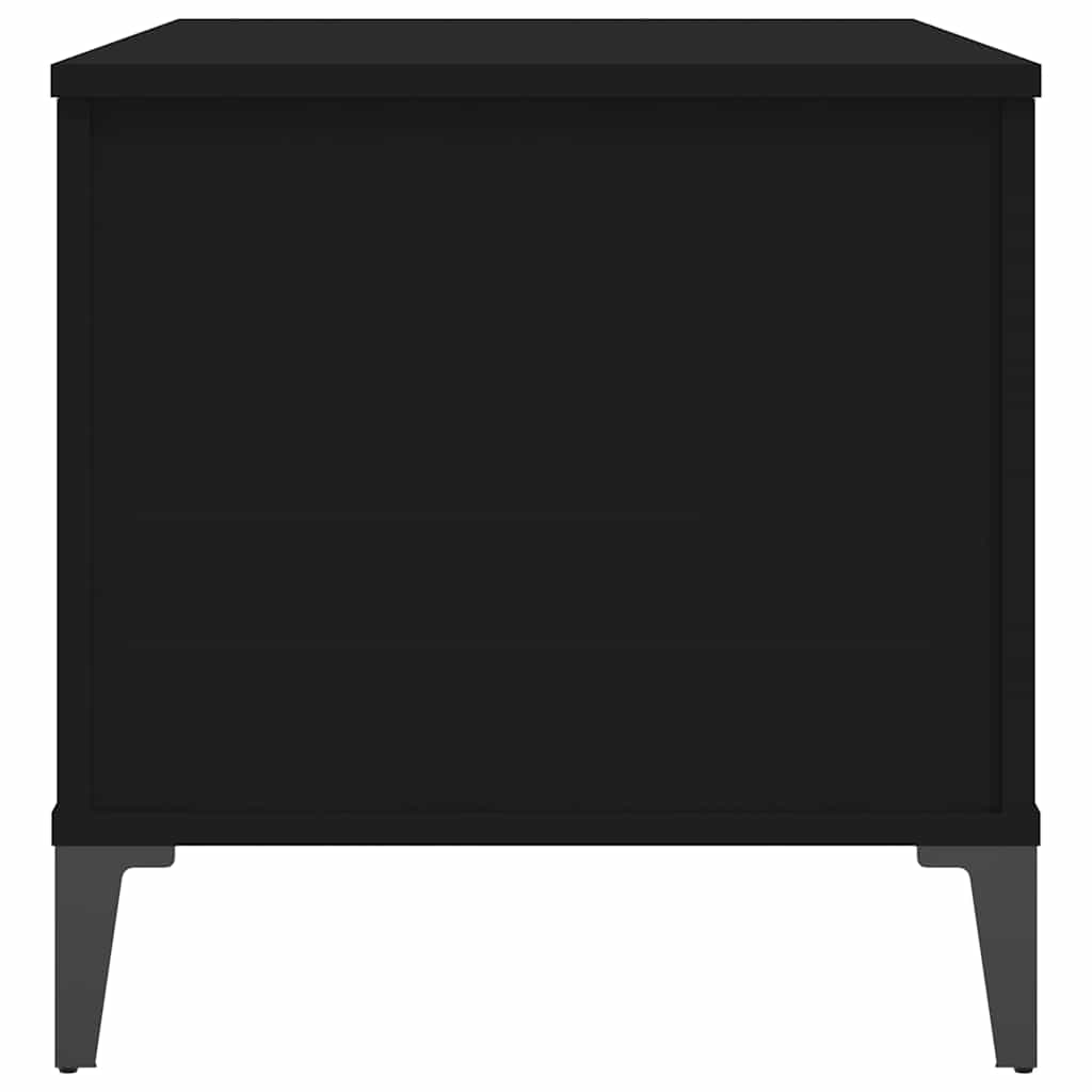 Table basse Noir 90x44,5x45 cm Bois d'ingénierie - XIOS