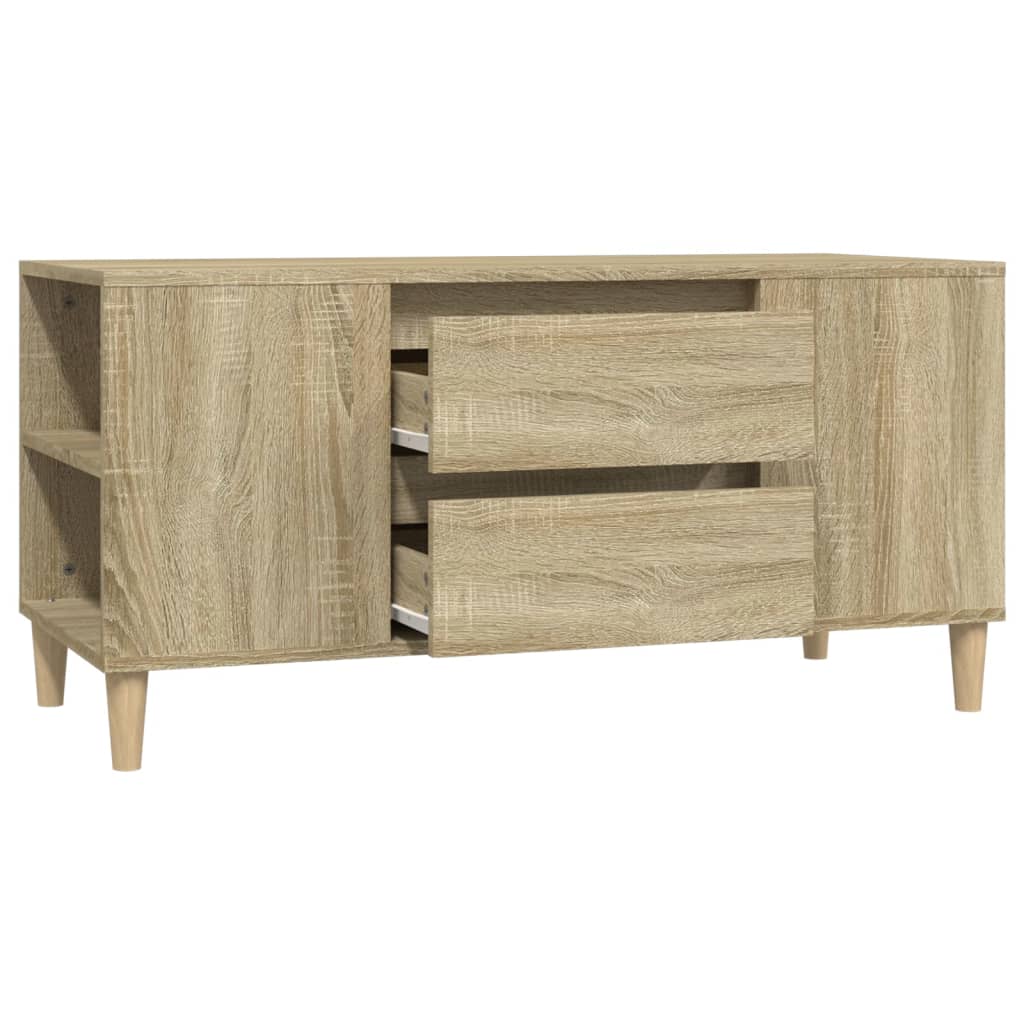 Meuble TV Chêne sonoma 102x44,5x50 cm Bois d'ingénierie - XIOS