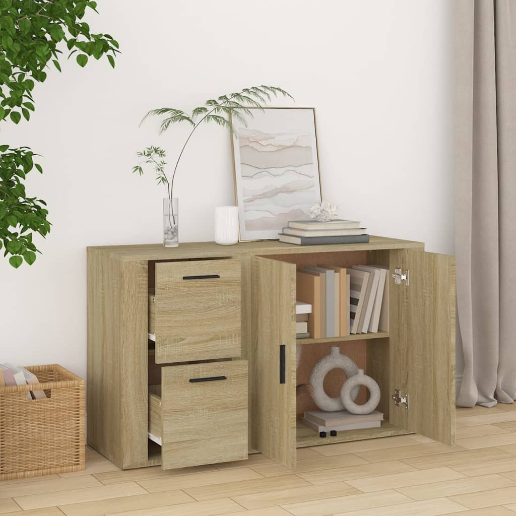 Buffet Chêne sonoma 100x33x59,5 cm Bois d'ingénierie - XIOS
