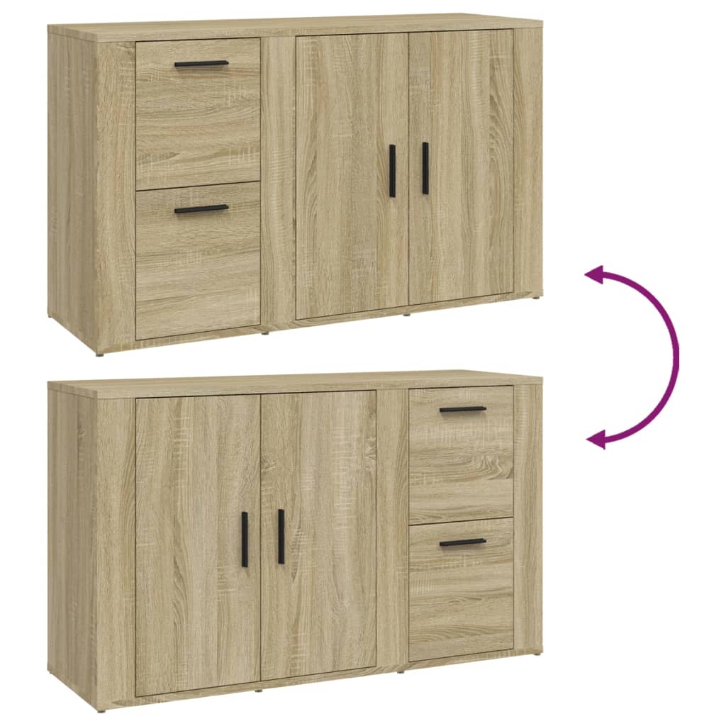 Buffet Chêne sonoma 100x33x59,5 cm Bois d'ingénierie - XIOS