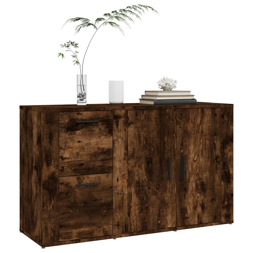 Buffet Chêne fumé 100x33x59,5 cm Bois d'ingénierie - XIOS