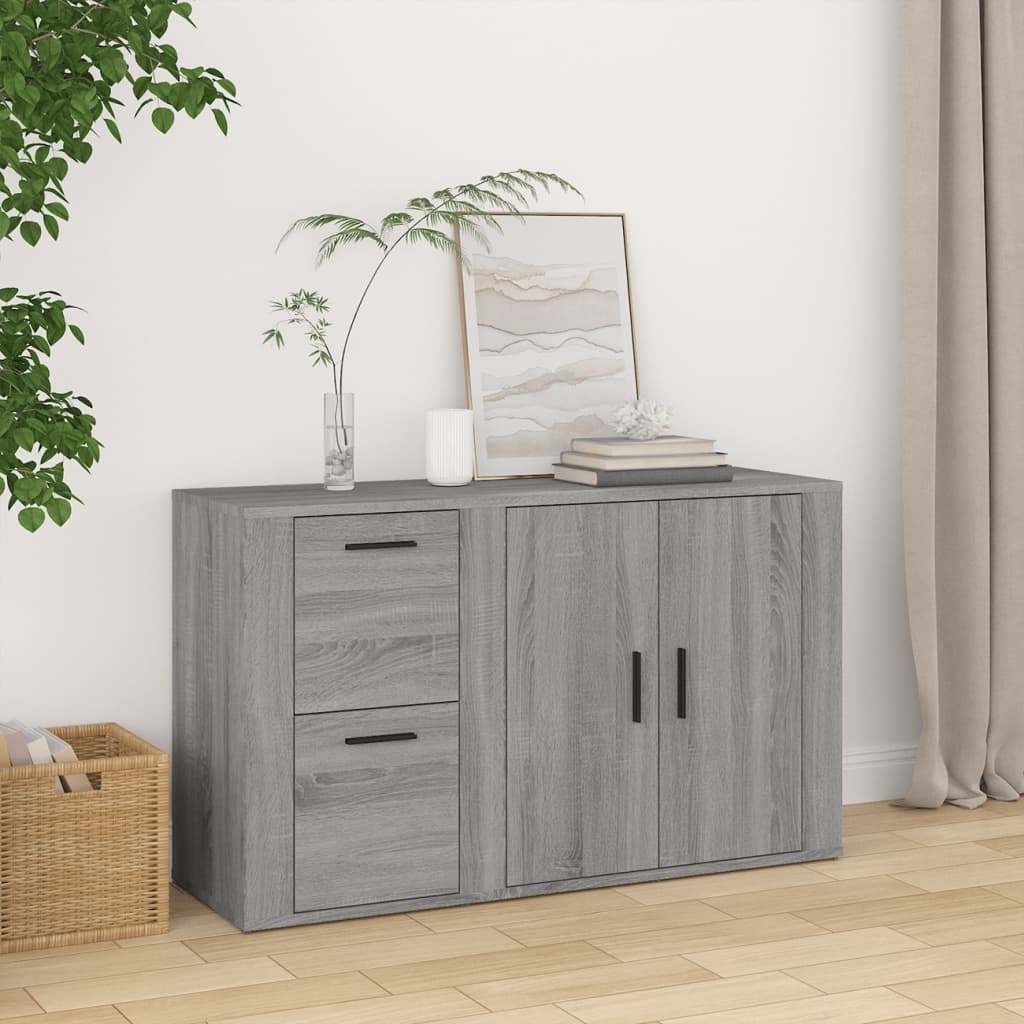Buffet Sonoma gris 100x33x59,5 cm Bois d'ingénierie - XIOS