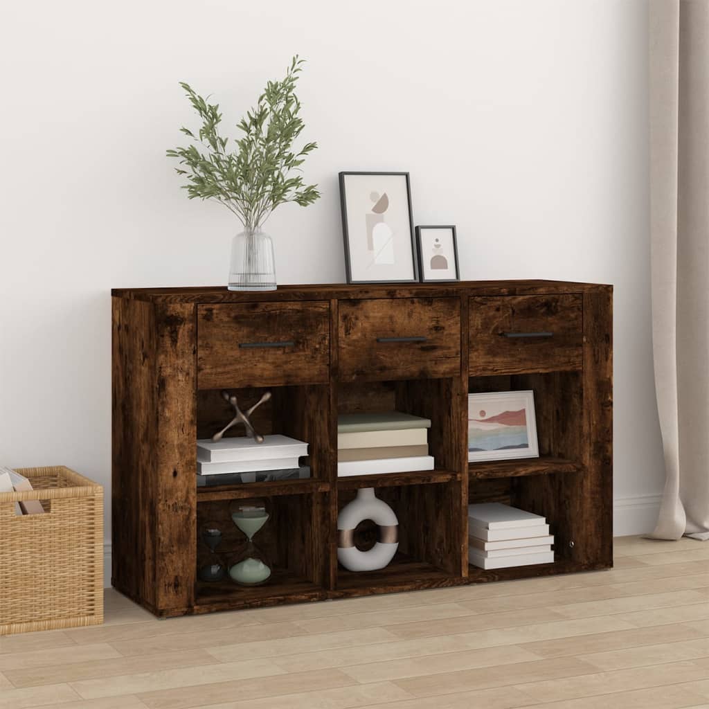 Buffet Chêne fumé 100x30x59,5 cm Bois d'ingénierie - XIOS