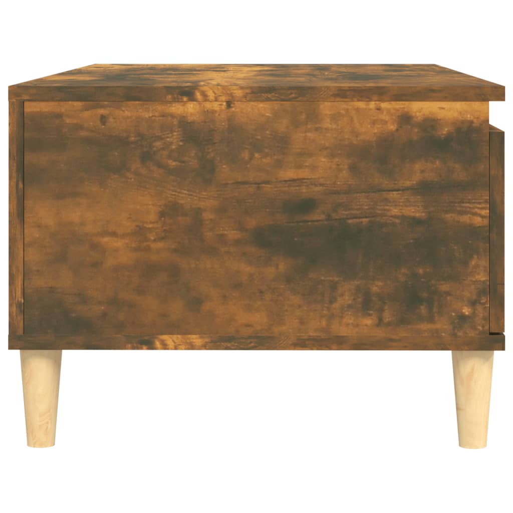 Table basse Chêne fumé 90x50x36,5 cm Bois d'ingénierie - XIOS