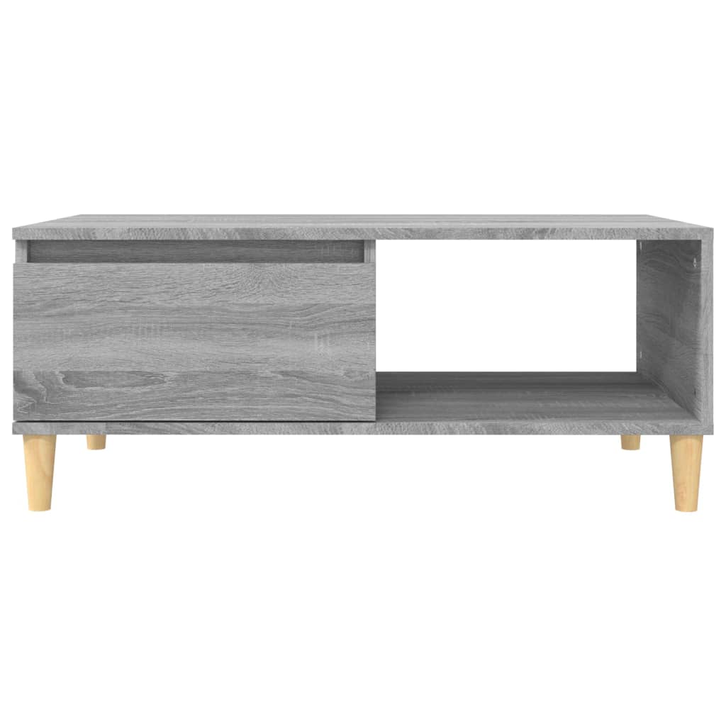 Table basse Sonoma gris 90x50x36,5 cm Bois d'ingénierie - XIOS