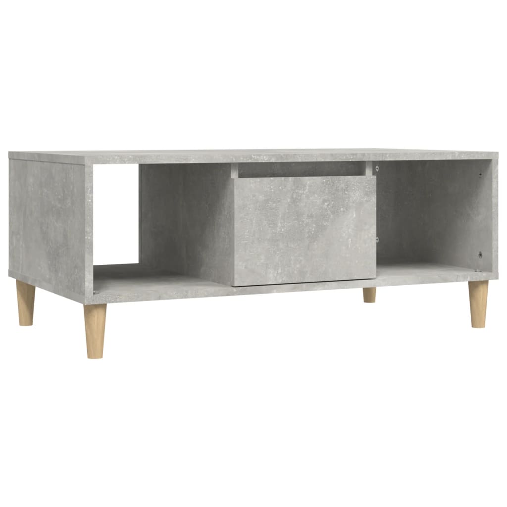Table basse Gris béton 90x50x36,5 cm Bois d'ingénierie - XIOS