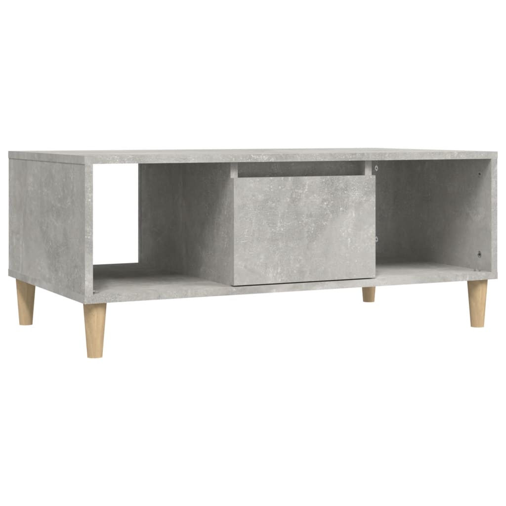 Table basse Gris béton 90x50x36,5 cm Bois d'ingénierie - XIOS