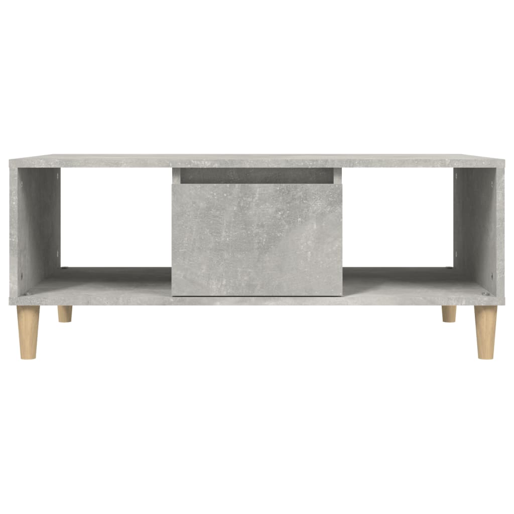 Table basse Gris béton 90x50x36,5 cm Bois d'ingénierie - XIOS