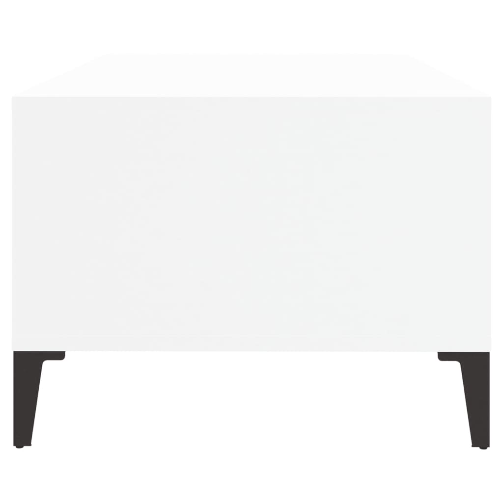 Table basse Blanc 90x50x36,5 cm Bois d'ingénierie - XIOS