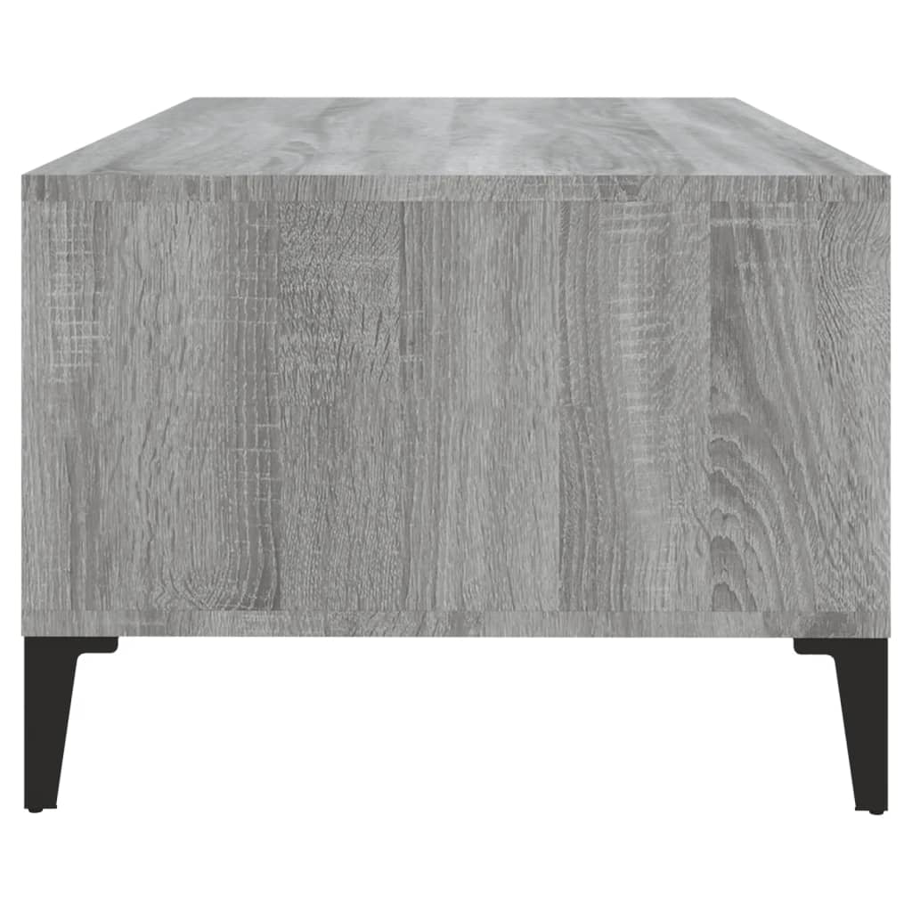 Table basse Sonoma gris 90x50x36,5 cm Bois d'ingénierie - XIOS