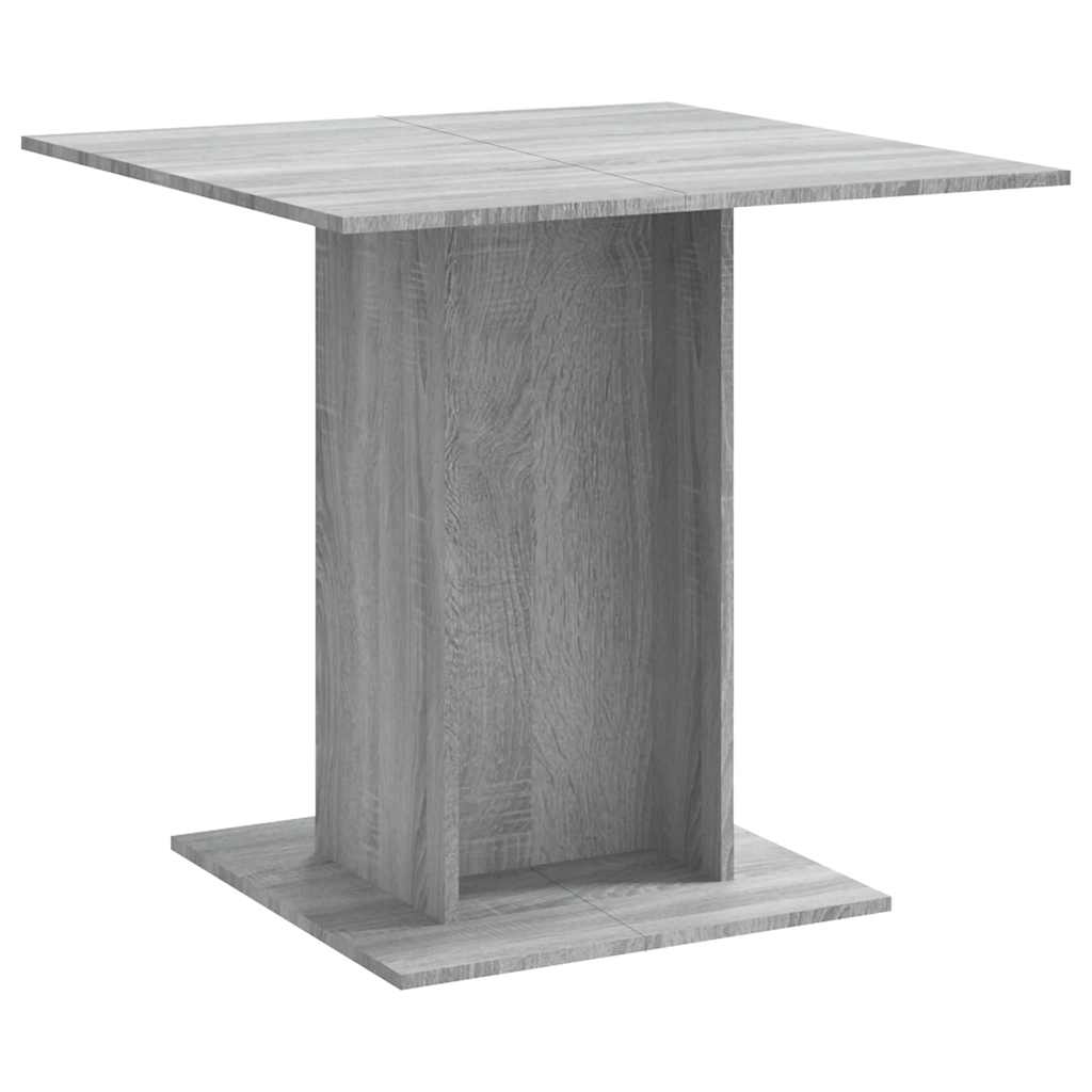 Table à dîner Sonoma gris 80x80x75 cm Bois d'ingénierie - XIOS