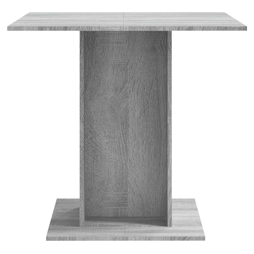 Table à dîner Sonoma gris 80x80x75 cm Bois d'ingénierie - XIOS