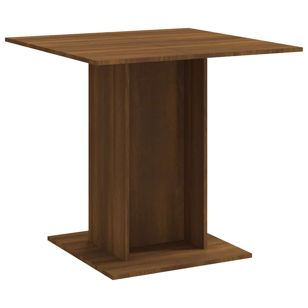 Table à dîner Chêne marron 80x80x75 cm Bois d'ingénierie - XIOS
