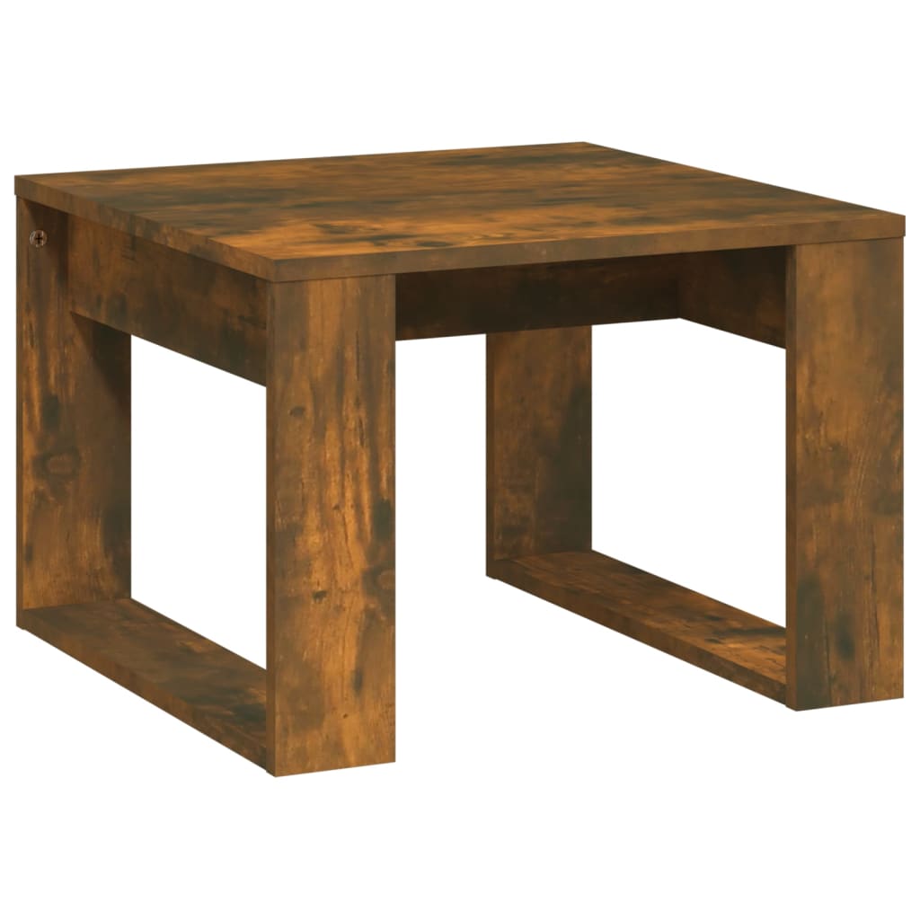 Table d'appoint Chêne fumé 50x50x35 cm Bois d'ingénierie Tables d'appoint vidaXL   