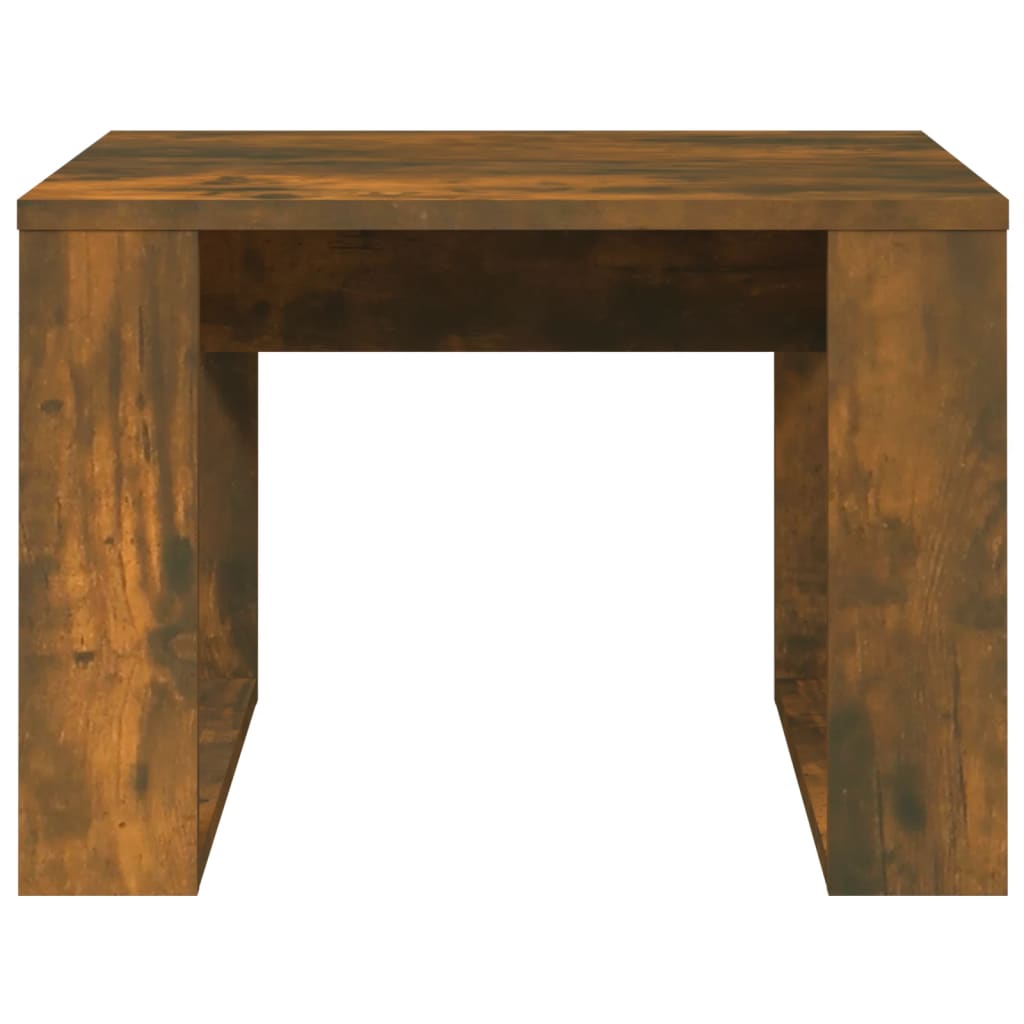 Table d'appoint Chêne fumé 50x50x35 cm Bois d'ingénierie Tables basses vidaXL