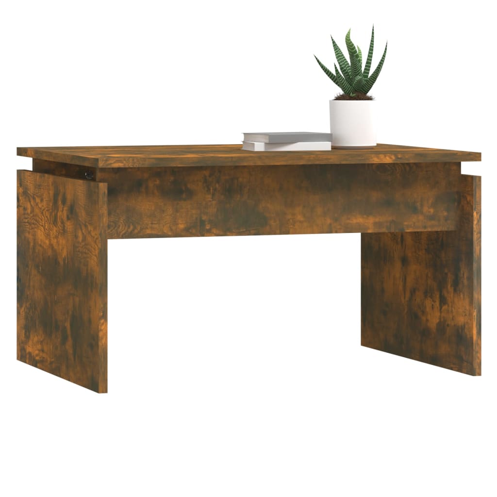 Table basse Chêne fumé 68x50x38 cm Bois d'ingénierie - XIOS