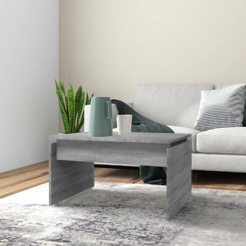 Table basse Sonoma gris 68x50x38 cm Bois d'ingénierie - XIOS