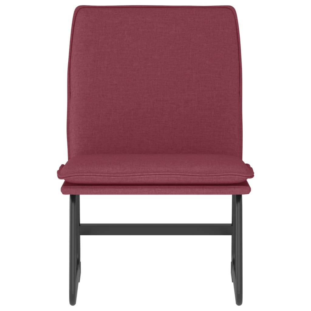 Chaise longue Rouge bordeaux 52x75x76 cm Tissu - XIOS