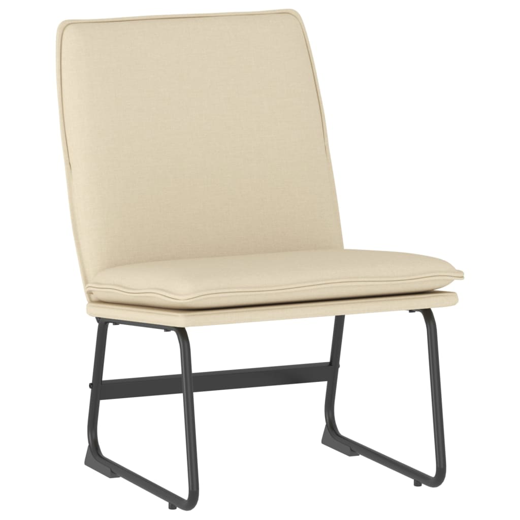 Chaise longue Crème 52x75x76 cm Tissu - XIOS