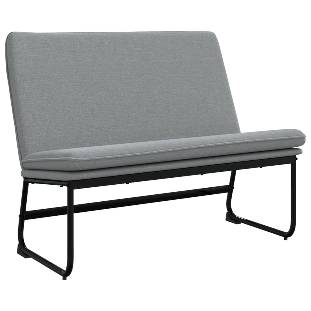 Banc Gris clair 100x75x76 cm Tissu - XIOS