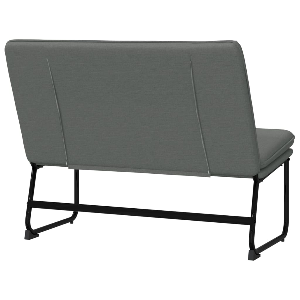 Banc Gris foncé 100x75x76 cm Tissu - XIOS