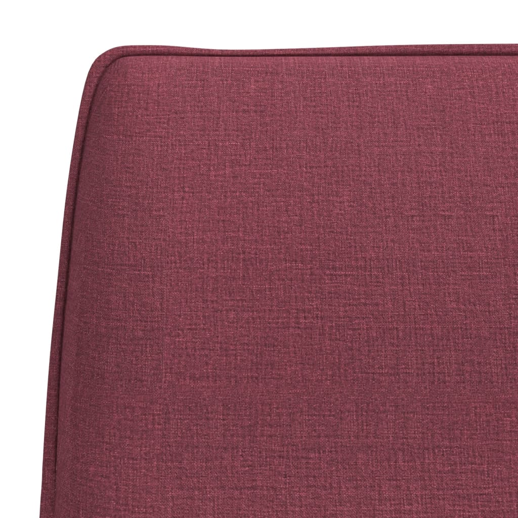 Banc Rouge bordeaux 100x75x76 cm Tissu - XIOS
