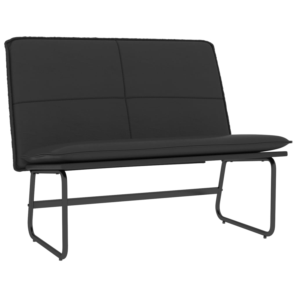 Banc Noir 100x75x76 cm Similicuir - XIOS