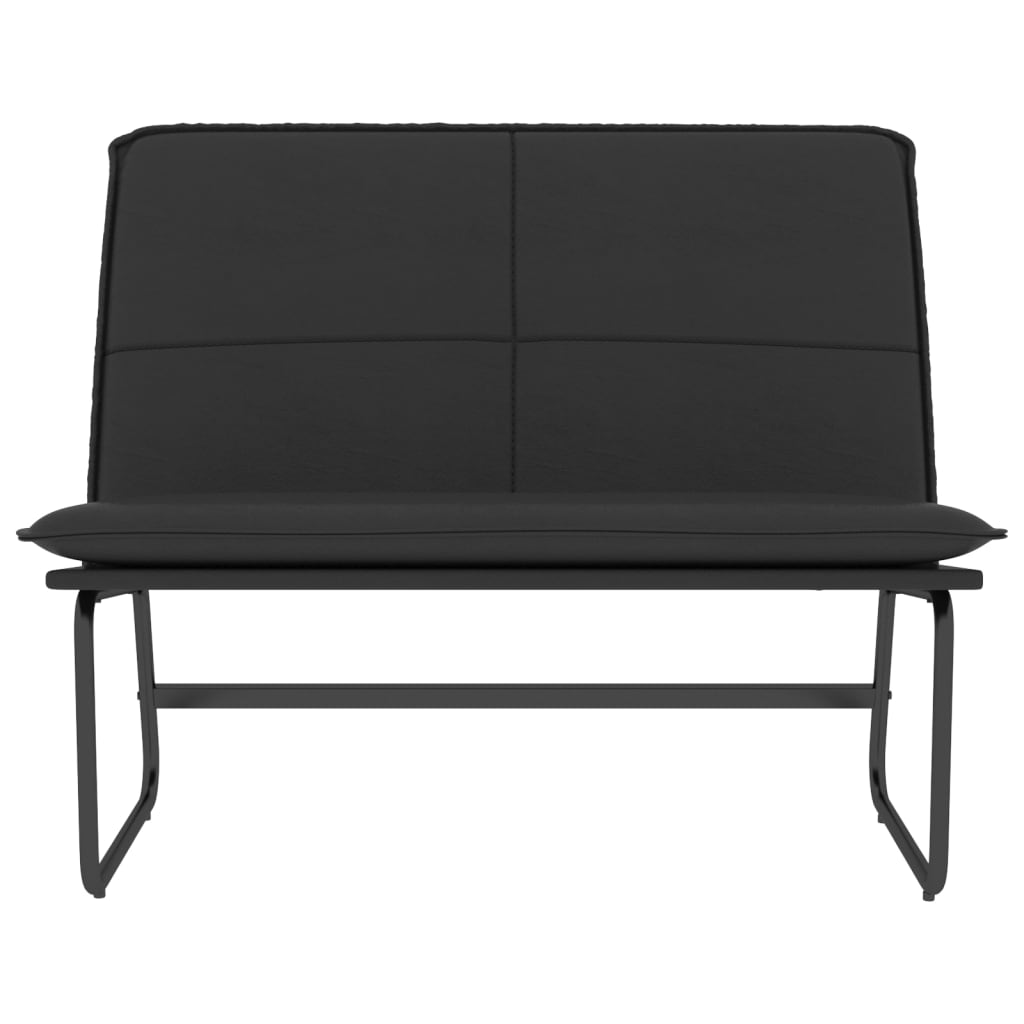 Banc Noir 100x75x76 cm Similicuir - XIOS